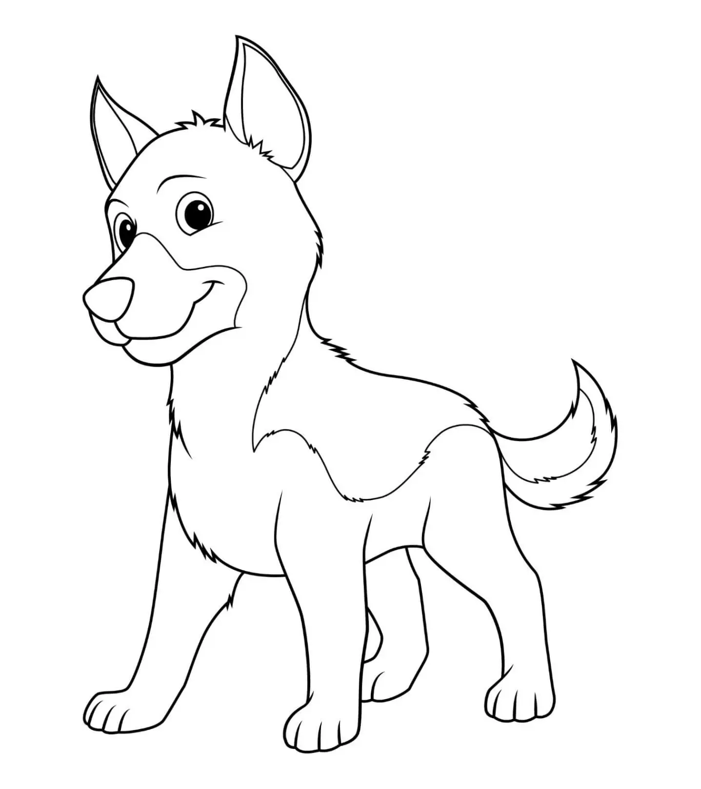 Free Dog Picture To Color In