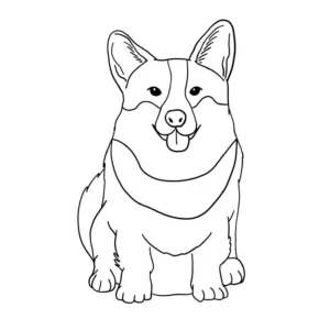 Free Dog Picture To Color In