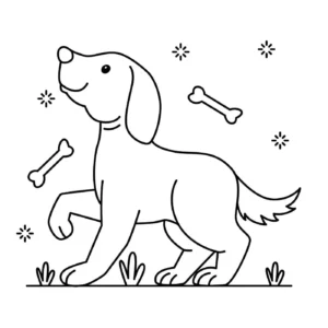 Free Dog Picture To Color In