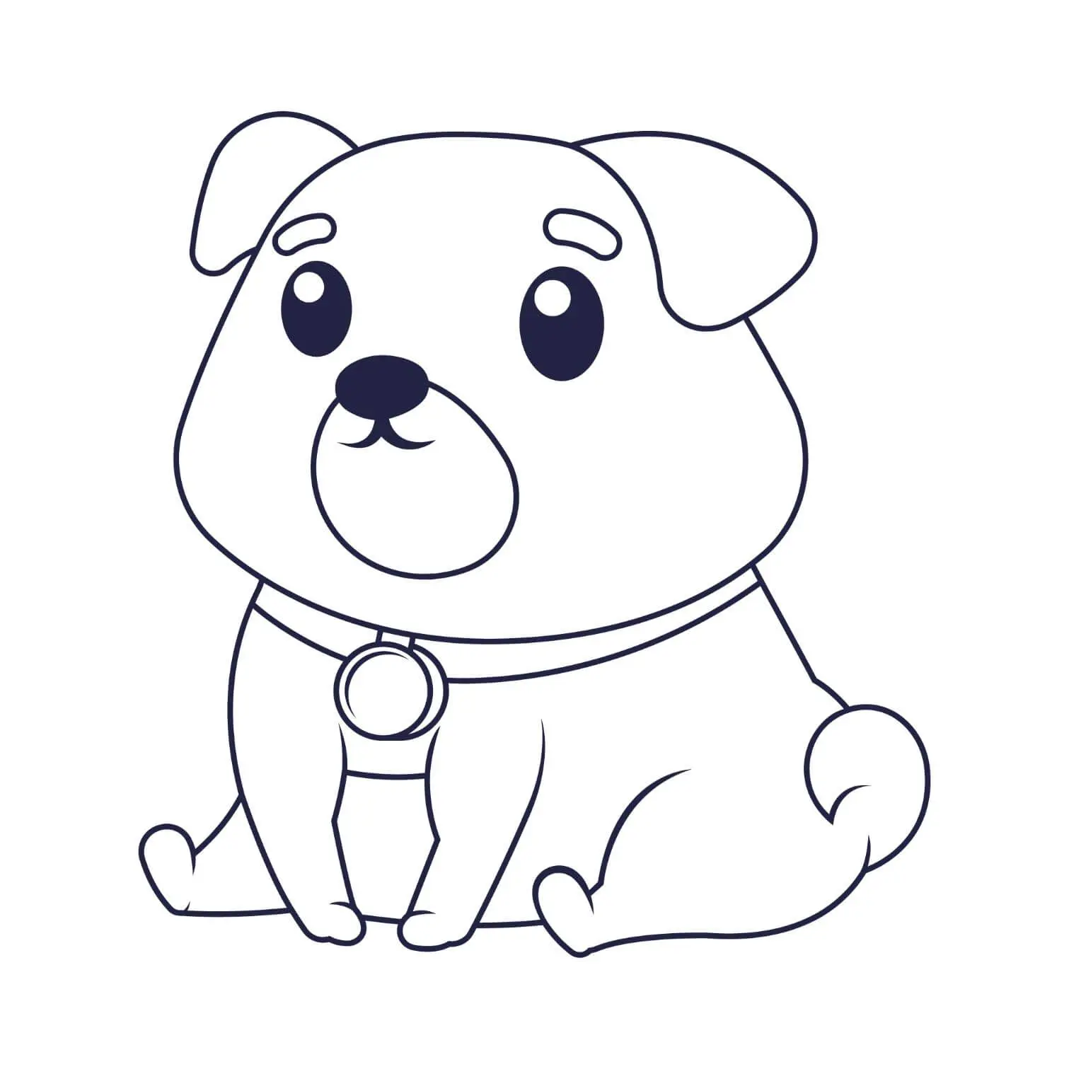 Free Dog Picture To Color In