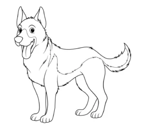 Free Dog Picture To Color In