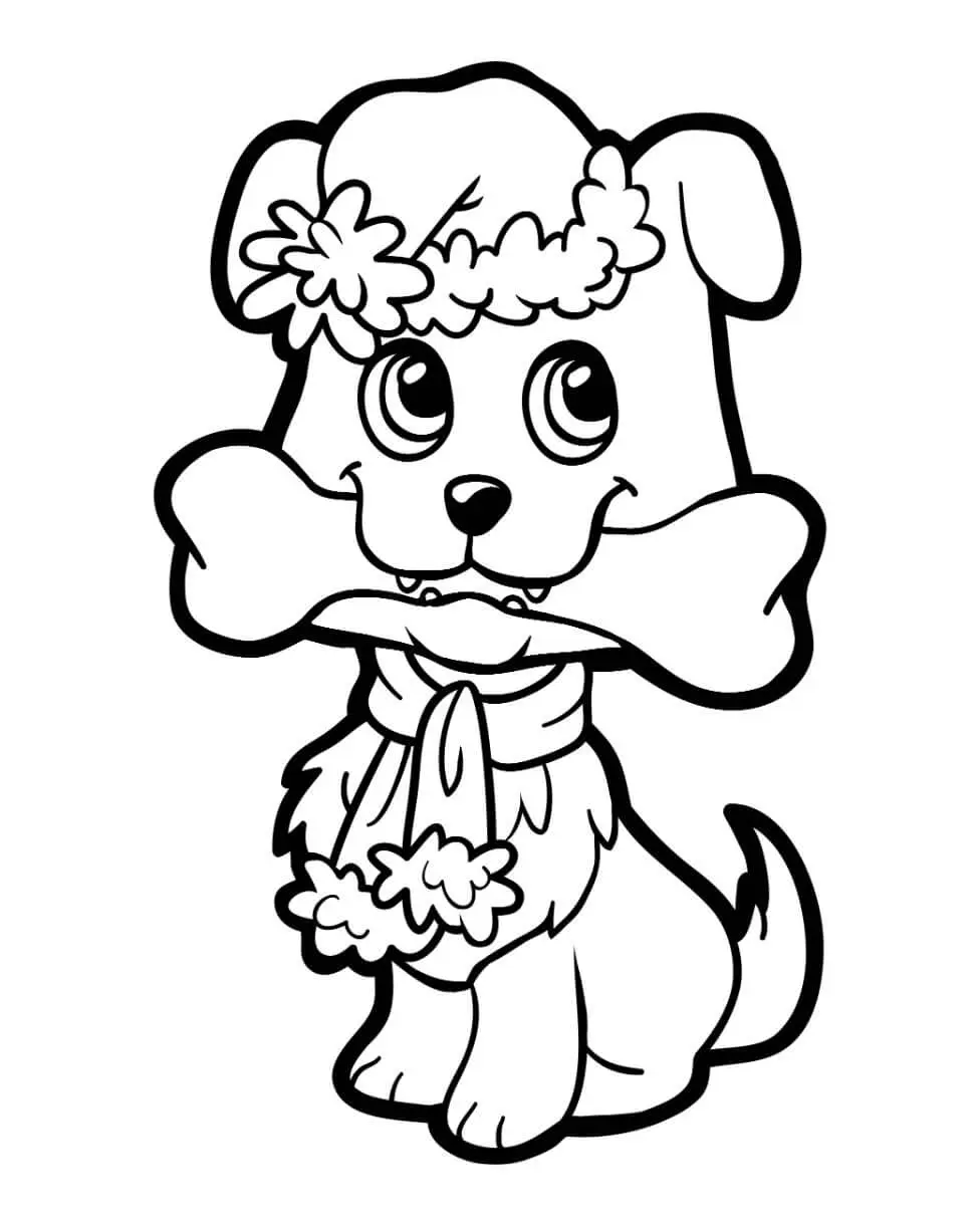 Free Dog Picture To Color In