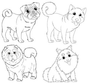 Free Dog Picture To Color In