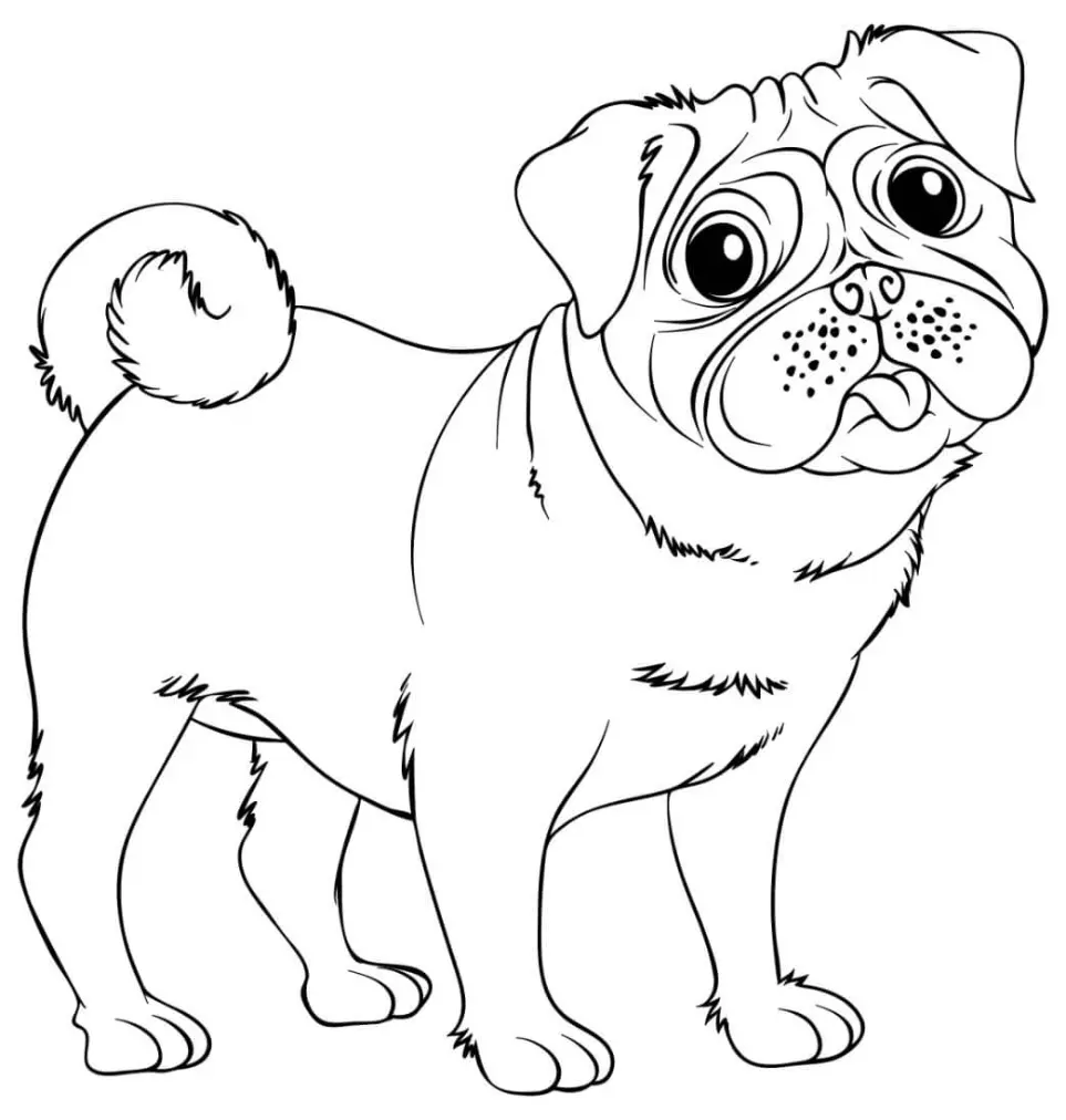 Free Dog Picture To Color In