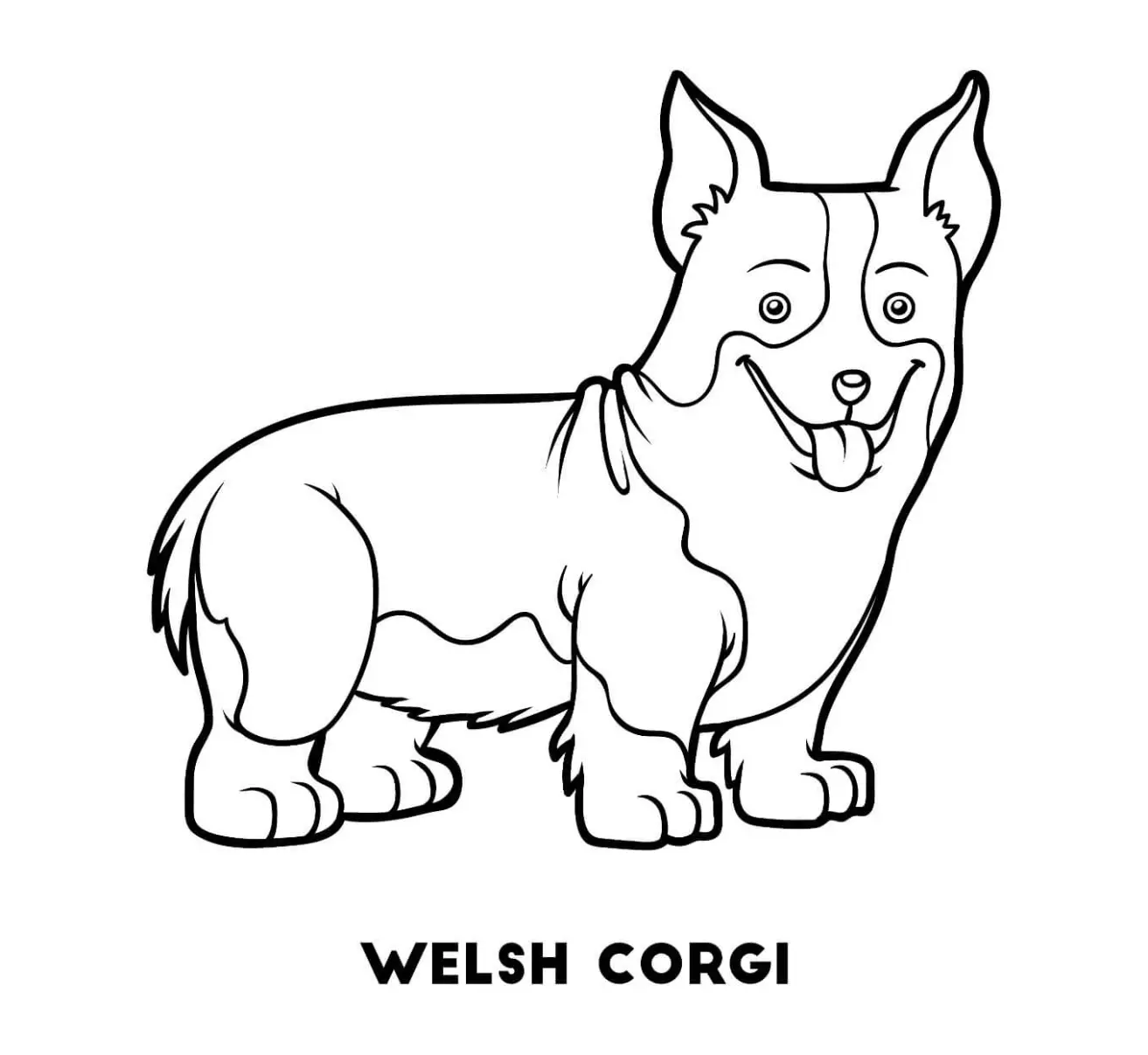 Free Dog Picture To Color In
