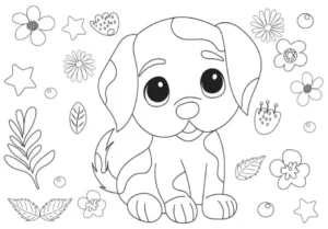 Free Dog Picture To Color In
