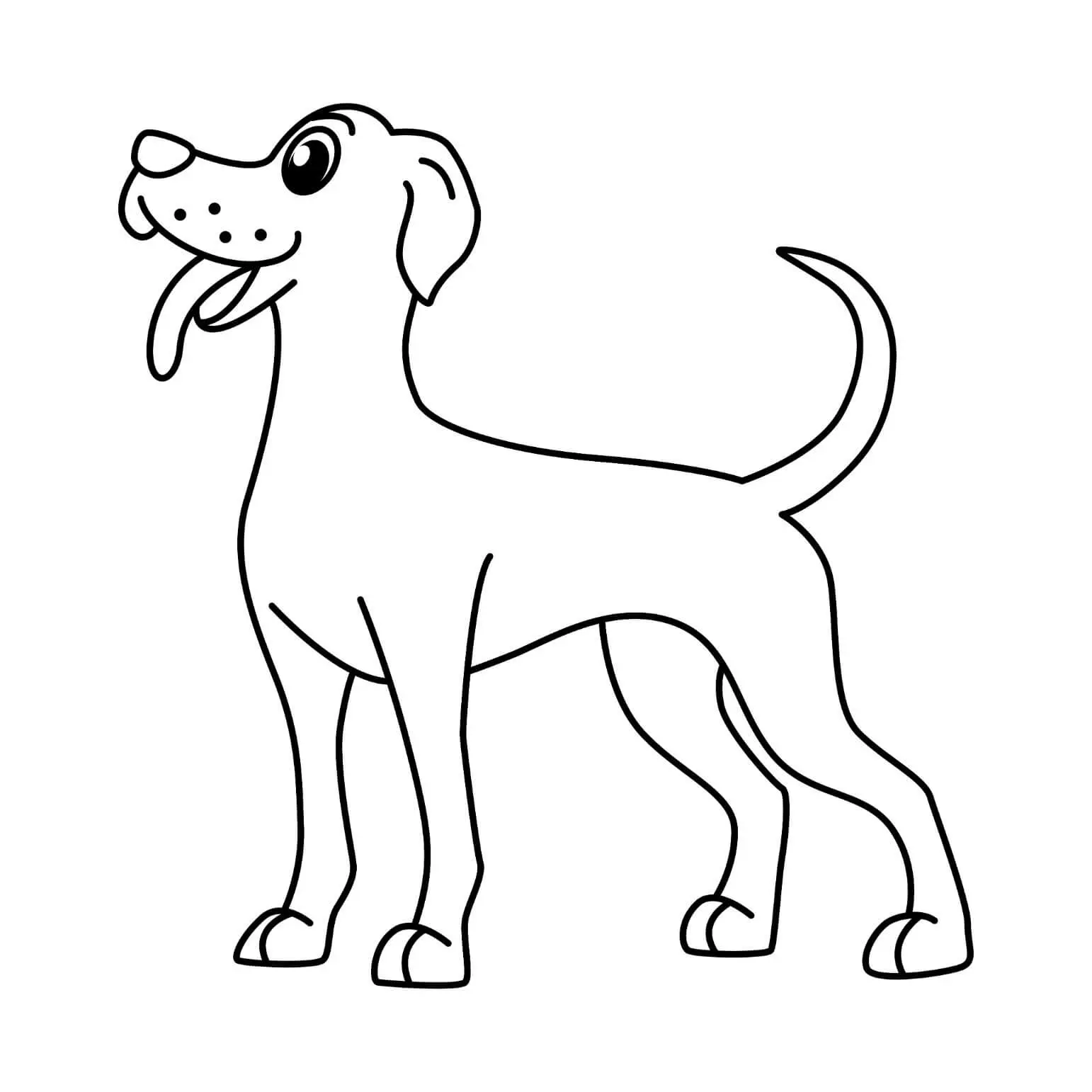 Free Dog Picture To Color In