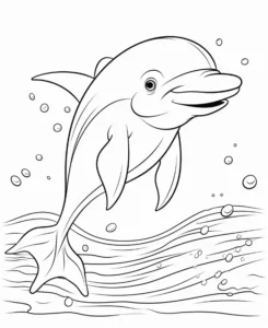 Free Dolphin Picture To Color In