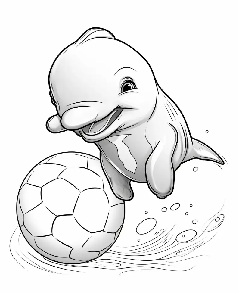 Free Dolphin Picture To Color In