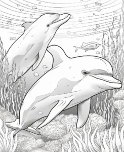 Free Dolphin Picture To Color In