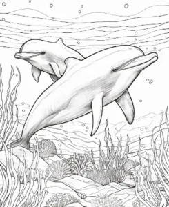 Free Dolphin Picture To Color In