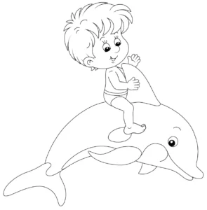 Free Dolphin Picture To Color In