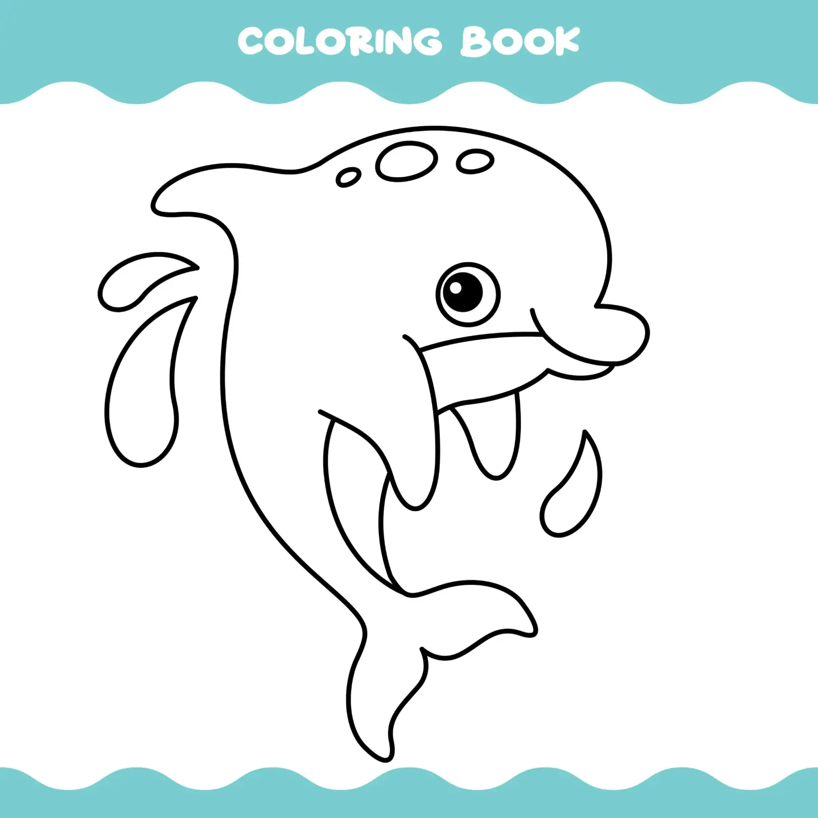Free Dolphin Picture To Color In