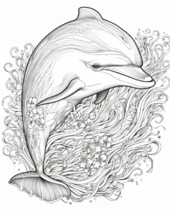 Free Dolphin Picture To Color In