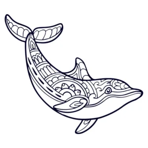 Free Dolphin Picture To Color In