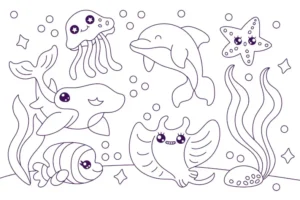 Free Dolphin Picture To Color In