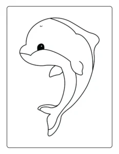 Free Dolphin Picture To Color In