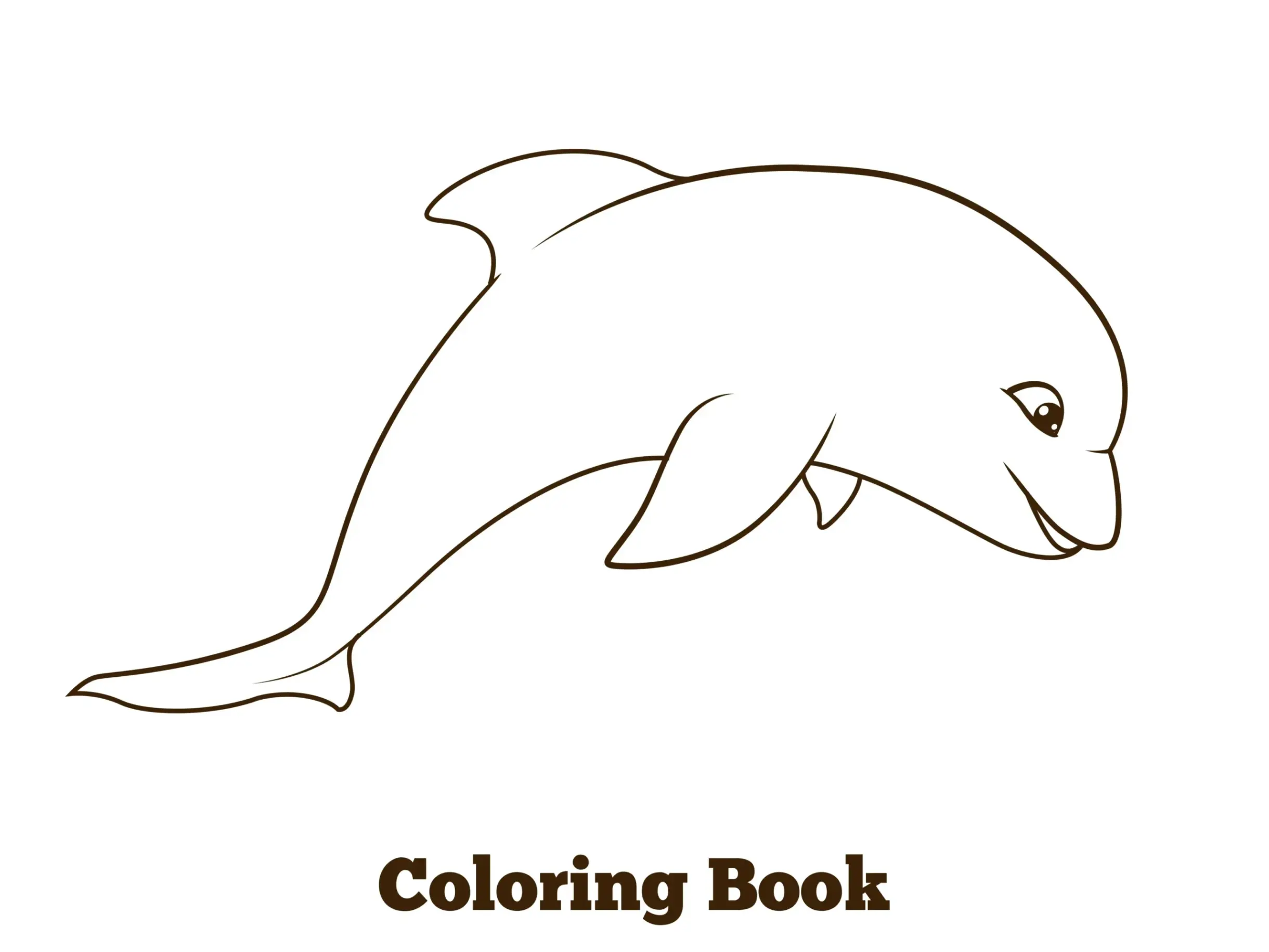 Free Dolphin Picture To Color In