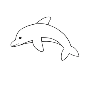 Free Dolphin Picture To Color In