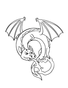 Free Dragon Picture To Color In