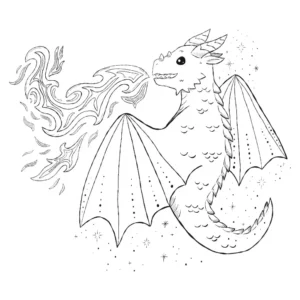 Free Dragon Picture To Color In