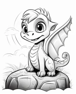 Free Dragon Picture To Color In
