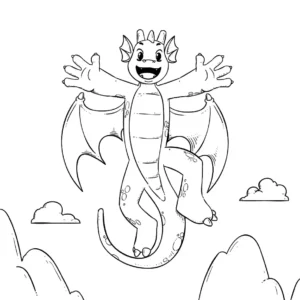 Free Dragon Picture To Color In