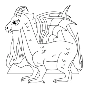 Free Dragon Picture To Color In