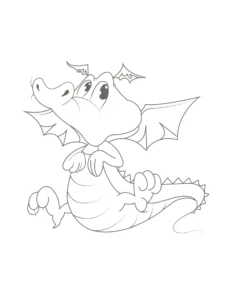 Free Dragon Picture To Color In