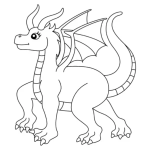 Free Dragon Picture To Color In