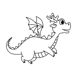 Free Dragon Picture To Color In