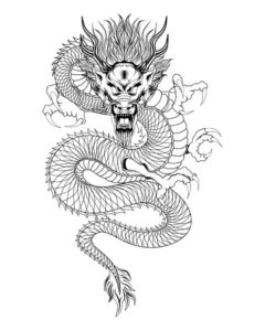 Free Dragon Picture To Color In
