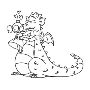 Free Dragon Picture To Color In
