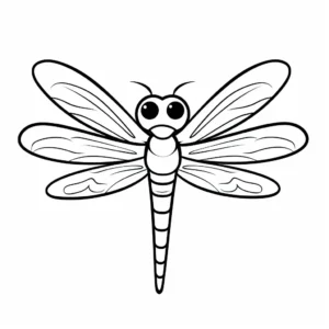 Free Dragonfly Picture To Color In