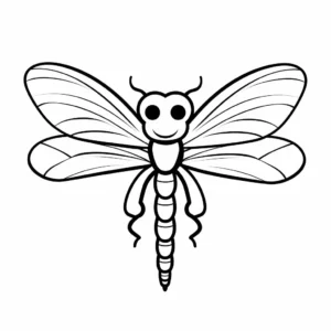 Free Dragonfly Picture To Color In