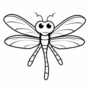 Free Dragonfly Picture To Color In