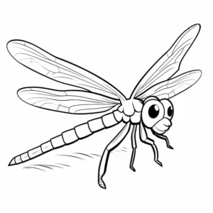 Free Dragonfly Picture To Color In