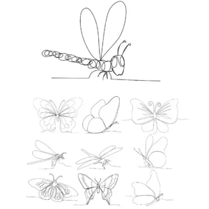 Free Dragonfly Picture To Color In