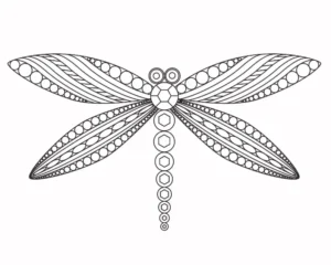 Free Dragonfly Picture To Color In