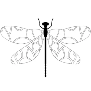 Free Dragonfly Picture To Color In