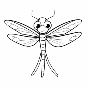 Free Dragonfly Picture To Color In
