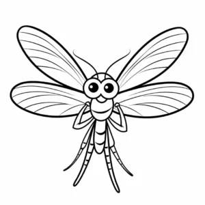 Free Dragonfly Picture To Color In