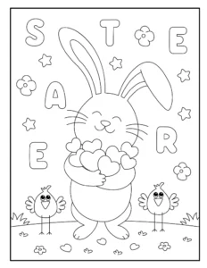 Free Easter Picture To Color In