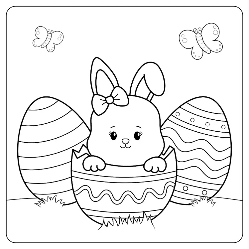 Free Easter Picture To Color In