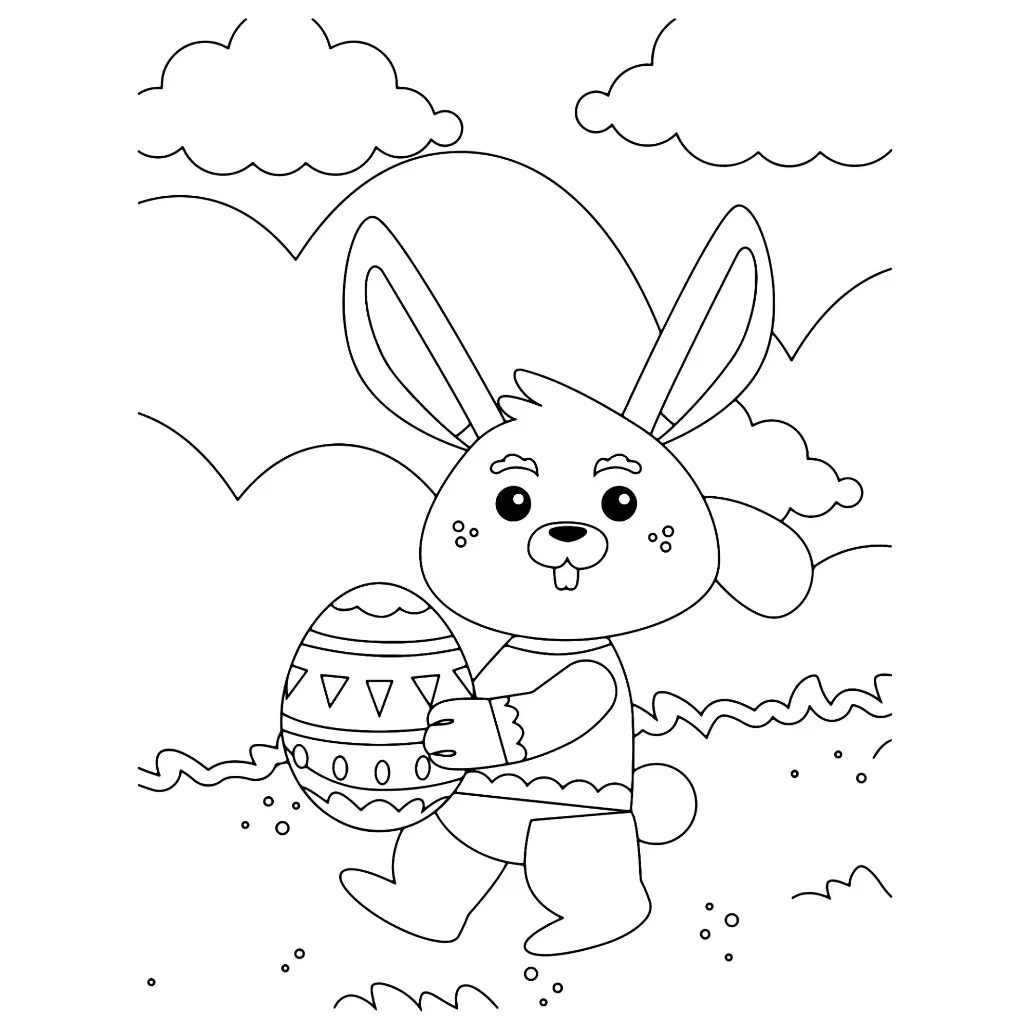 Free Easter Picture To Color In