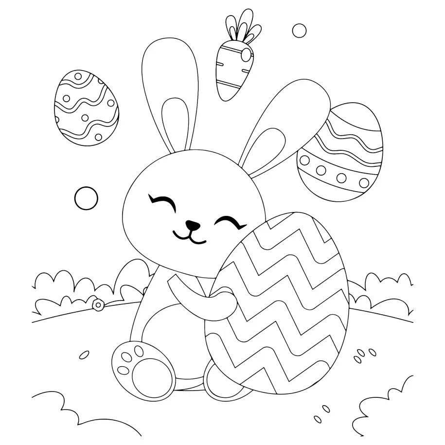 Free Easter Picture To Color In