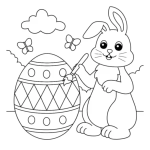 Free Easter Picture To Color In