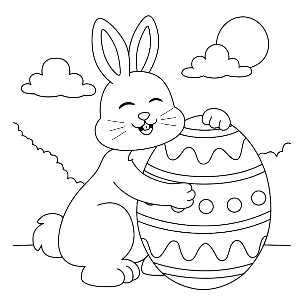 Free Easter Picture To Color In