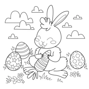 Free Easter Picture To Color In