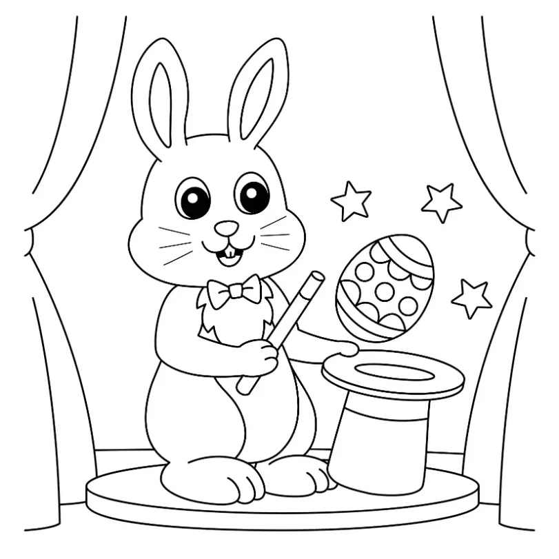 Free Easter Picture To Color In
